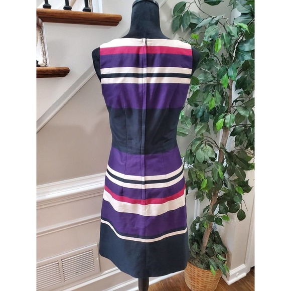 H&M Women's Multicolor Cotton Scoop Neck Sleeveless Casual Knee Length Dress 8 - Picture 7 of 12